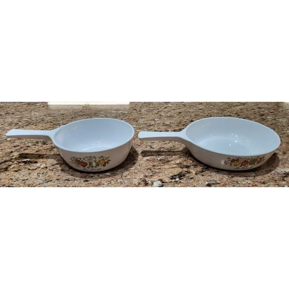 Corning Ware Spice of Life Menuettes (Set of 2) P-81-B, P-83-B No Lids